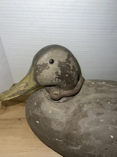 Duck Decoy Waseca Minn Herters Foam Vintage With Ring Weight - Picture 2 of 7