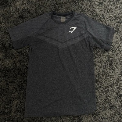 OG Gymshark Phantom Seamless Onyx Sleeve T-Shirt Charcoal Grey