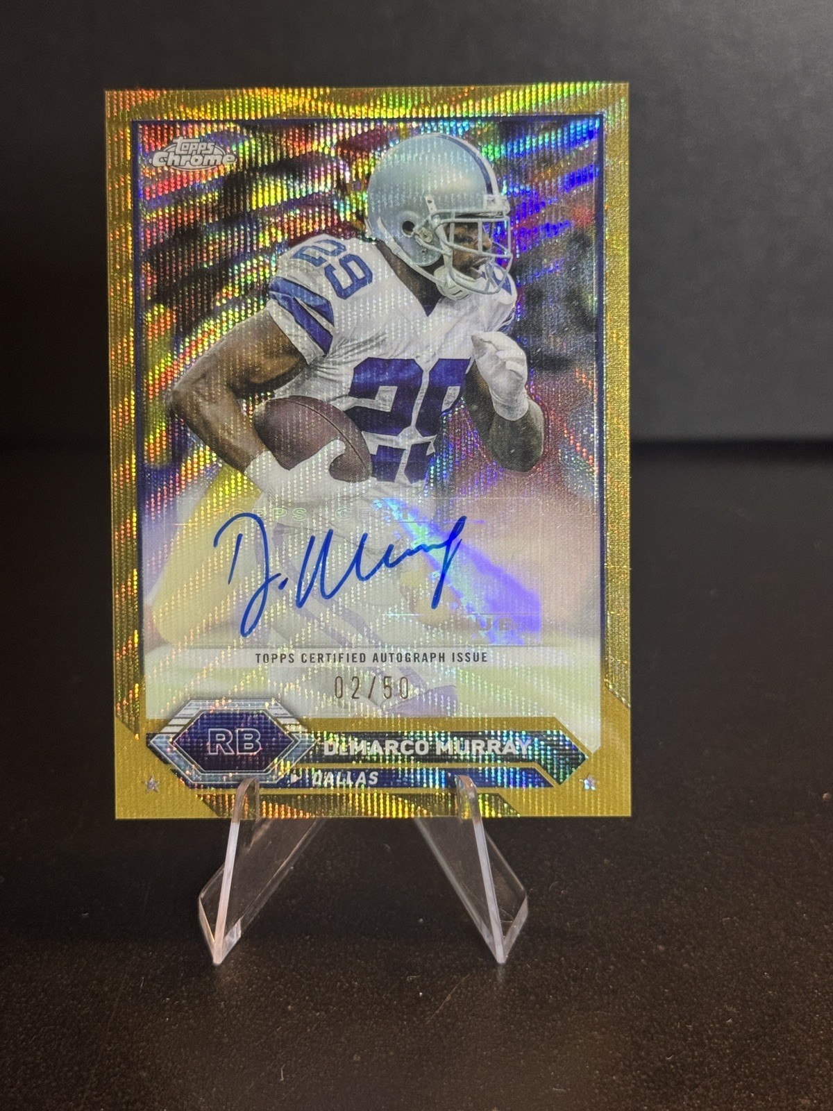 2023 Topps Composite Chrome Demarco Murray Gold Wave Auto /50 #TCA-DMU