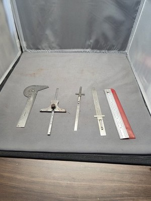 Lot of 05 precision machineist measuring tool General tools and omega
