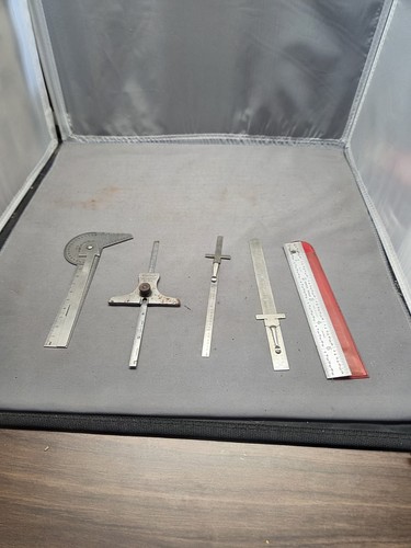Lot of 05 precision machineist measuring tool General tools and omega