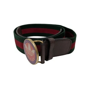 Ceinture Gucci Adidas en cuir marron