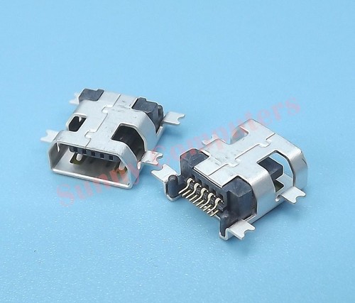 2x Philips 10P Mini-AB USB Socket 5P Female SMT Repair Replacement Port #G AU - Bild 2 von 2