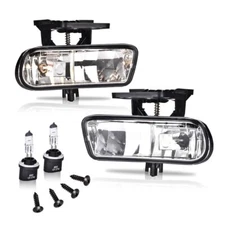 Fit For 99-02 GMC Sierra 00-06 Yukon Smoke Lens Bumper Fog Lights Driving Lamps