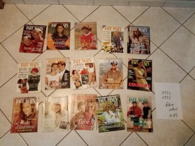 1995/1996 - Konvolut 15 Vintage Zeitschriften - Handarbeit Schritt für Schritt - Nähen Stricken Deko