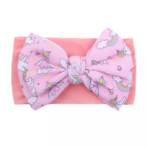 Baby Toddler Girl Kids Rabbit Bow Knot Turban Headband Hair Band Headwrap Turban - Picture 8 of 17