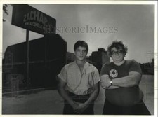 Press Photo Chip and Tom Piraino Outside of Zachary's Non Alcoholic Night Club