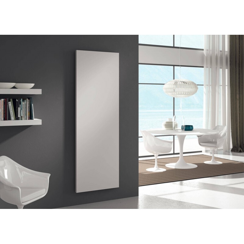 Radiateur de serviettes blanc Lazzarini h.69 cm au design galbé et finitions épurées