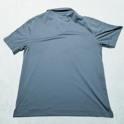 Under Armour Polo Shirt Adult Large Loose Gray Short Sleeve Logo Mens - Picture 5 of 8