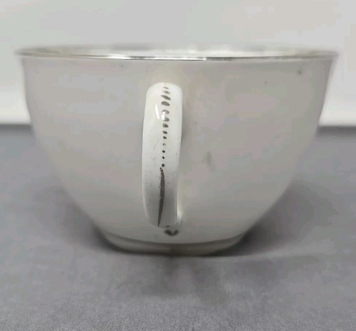 Thomas Wolfe Purple Bat Painted Cup & Saucer Late 18th Early 19th C. #2 - Picture 12 of 17