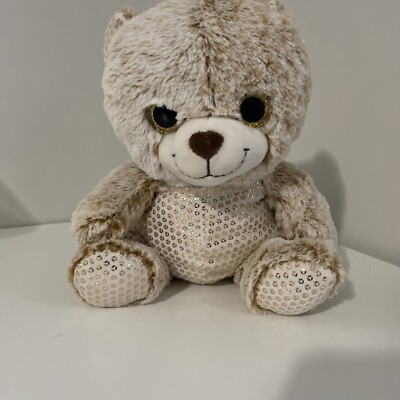 Qingdao Teddy Bear Light Brown w/ bling bling Plush Stuffed Animal