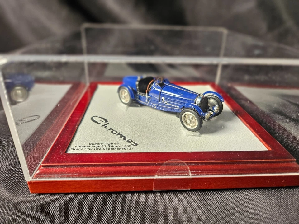 RARO Cromos 1933 Bugatti Tipo 59 Dos Plazas Escala 1:43 Inv. #3903 Foto 2 de 4