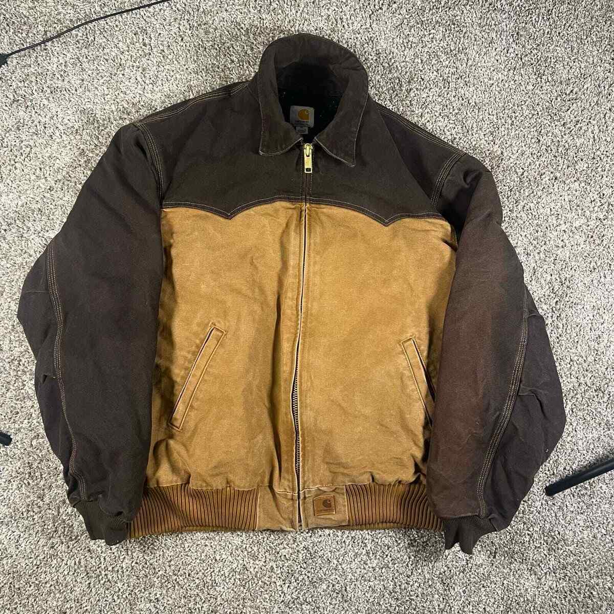 Carhartt Santa Fe Jacket Quilt Lined Mens Xl J14 214 Two Carhartt Santa Fe Jacket Quilt Lined Mens Xl J14 214 Two