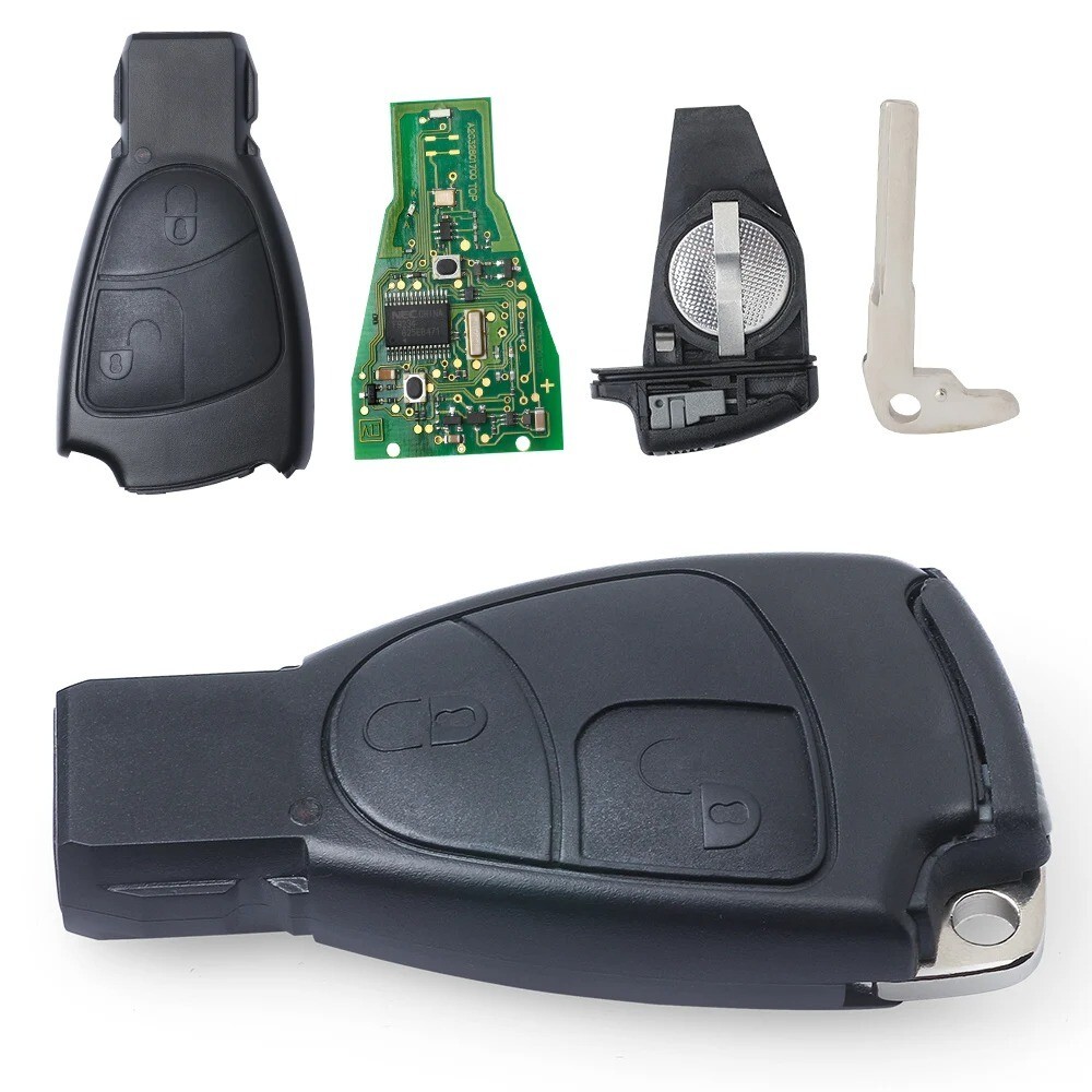 Remove Control Car Key Remote Control Car Key 2 / 3 Buttons 433MHz for Mercedes Benz FCC ID ...