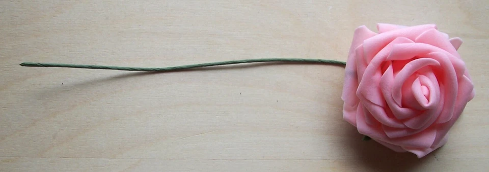 26 Artificial Flowers Foam Roses 4 Colors Wedding Bouquet Party Shower - Image 2 of 4