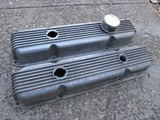 Mopar RB  BB 383 400 440 Cal Custom Finned Valve Covers Early Type Made in USA