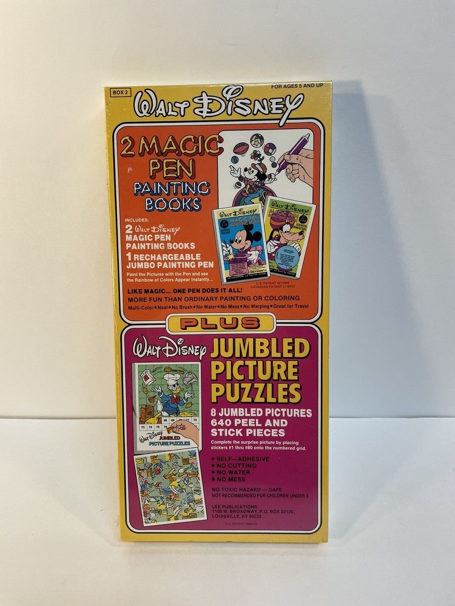 【DWE】 Disney Mickey Magic Pen ・PlayMate Vintage Walt Disney Mickey Magic Pen Painting Jumbled