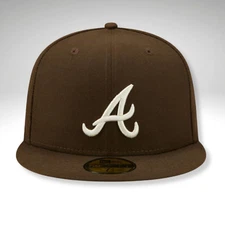 Atlanta Braves ATL MLB Game Authentic 59FIFTY Fitted Cap - Brown