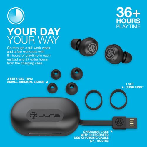 JLab JBuds Air Pro True Wireless Earbuds Schwarz - Bild 3 von 6