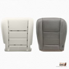 2002 Ford F250 F350 Lariat - Driver Bottom Perforated Leather Cover Foam Gray