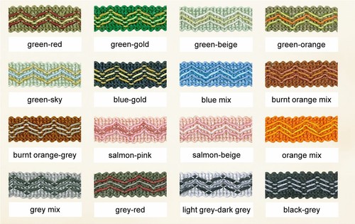12mm Trim Gimp Braid Valencia - Edging Lampshade Blinds Soft Furnishing Clothing - Picture 59 of 66