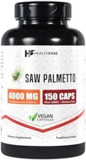 Healthfare Saw Palmetto Extract | 4000mg | 150 Capsules | Traditional Herb