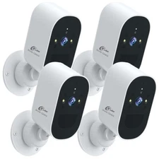 XVIM 4PK Wireless Camera Outdoor 1080P WiFi Battery Security Camera System