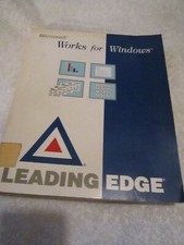 VINTAGE Microsoft Works For Windows Leading Edge USER'S Guide Book Manual