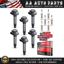 6 Ignition Coil & 6 Motorcraft Platinum Spark Plug for Ford Edge 2007-2010 3.5L