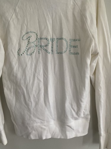 victorias secret bridal medium jacket i do bride rhinestones glitter white th - Picture 5 of 5