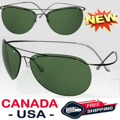 NEW YEAR ④ SILHOUETTE 8625 6127 RIMLESS FLEXIBLE AVIATOR DARK GREY FRAME