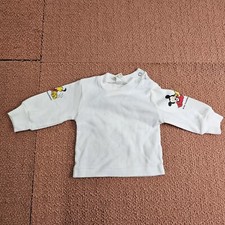 Disney Baby 1984 Vintage Long Sleeve Crew Sweatshirt NB to 6m White S3a