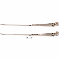 1966 1967 Chevy Impala Stainless Steel Wiper Arms 14 1/2" - Pair / 2 Pieces Dii
