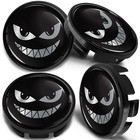 4 x 65mm Alloy Wheel Centre Caps Hubcaps Cover Rims 3B7601171 / 6U7601 171 Black