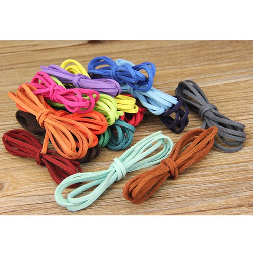 30 Pcs 3mm Velvet Buckskin Rope Braid Jewelry Making Thread Accessories