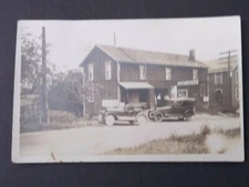 Vintage RPPC Flint Garage Automobile Photo Postcard