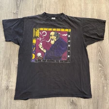 Vintage 90s Fabric Art Espresso Thy Self Coffee Shakespeare T Shirt XL