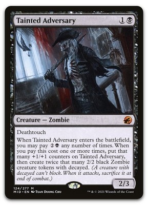 Tainted Adversary #124 (NM) Midnight Hunt MID Magic MTG