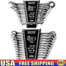 24 Piece Master Wrench Set Quick Access TightSpot Ratcheting Tool Alloy Steel US