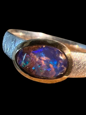 Boulder Opal in Gold Vermeil Fassung  Deutsche HandwerksQualität ￼￼ - Bild 1 von 4