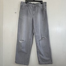 Wild Fable New Jeans Size 14 Mid-Rise 90s Relaxed Straight Gray Jeans Size 14.