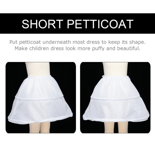 1pc Children Tutu Skirt Bone Outfit Dress Brace (White) short pannier - Picture 10 of 12