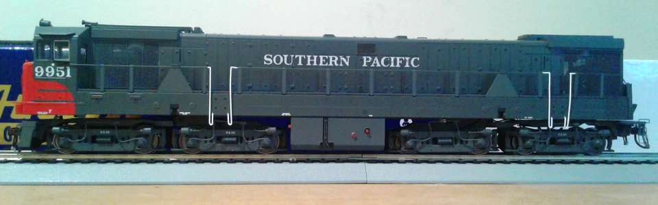HO SCALE ATHEARN GENESIS GE U50 SOUTHERN PACIFIC SP #9951 G41079 - Image 4 of 4