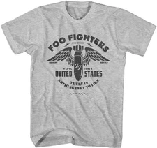 Foo Fighters Nothing Left to Lose T-Shirt Men’s Rock & Roll Music Tee Sport Grey
