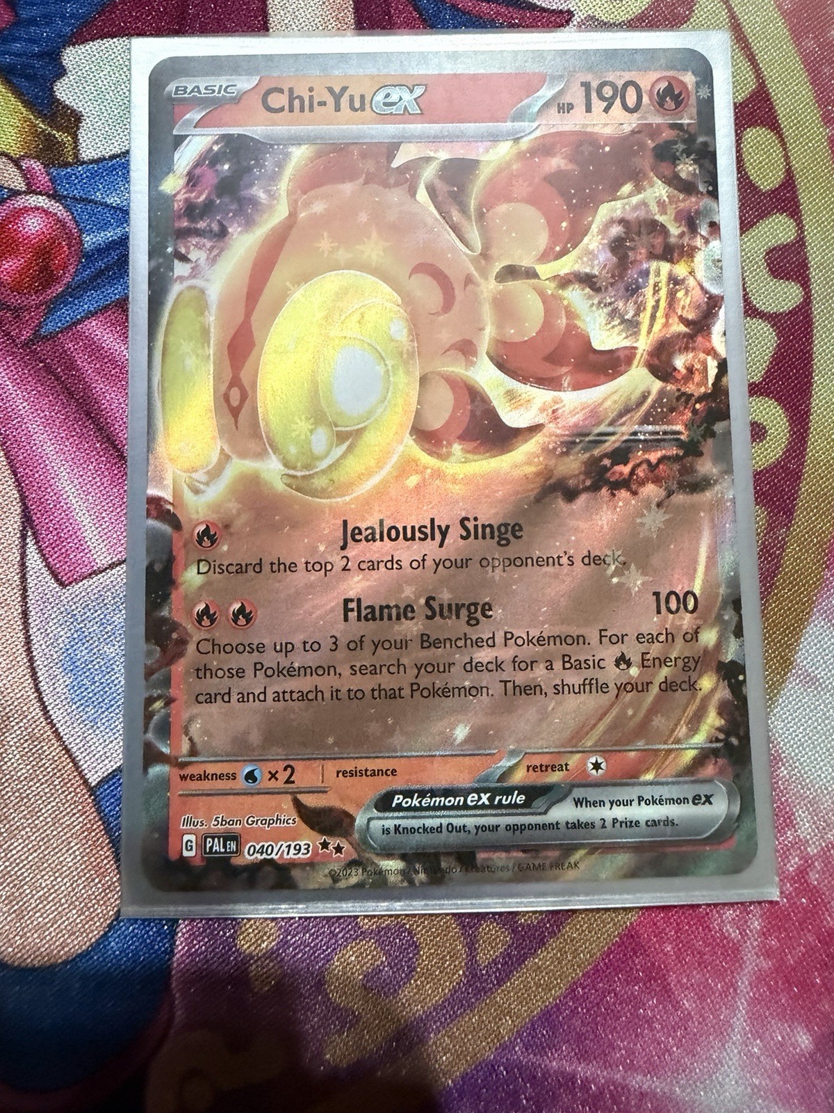 2023 Pokemon Scarlet & Violet Series - Paldea Evolved 40 Chi-Yu ex NM