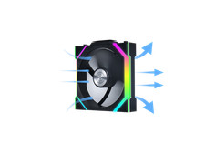 Lian Li UNI Fan SL Wireless 120mm ARGB Fan - Single Pack - 2.4 GHz Wireless