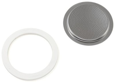 Bialetti Dichtung für 6er Espressokocher aus Silikon mit Sieb - Original