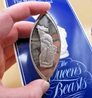 BULLION 1976 1.5oz Silver Ingot QUEENS BEASTS The White Greyhound Of Richmond