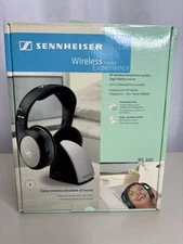 NEW Sennheiser RS 100 Headband Wireless RF Headphone System High Fidelity Sound