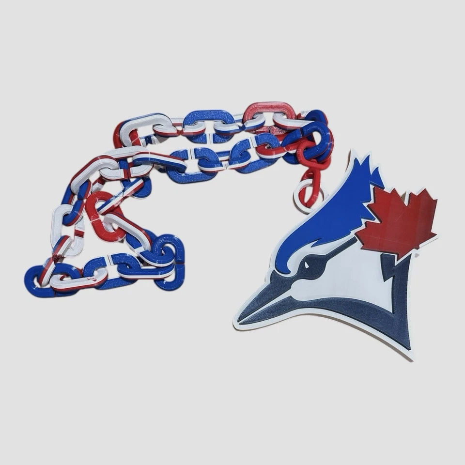 Toronto Blue Jays Oversized Pendant, Bold MLB Fan Necklace, Baseball Team Jewely - Image 2 of 4